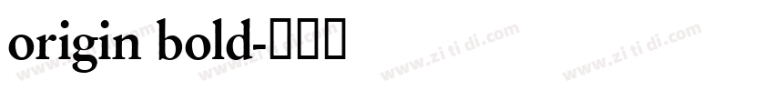 origin bold字体转换